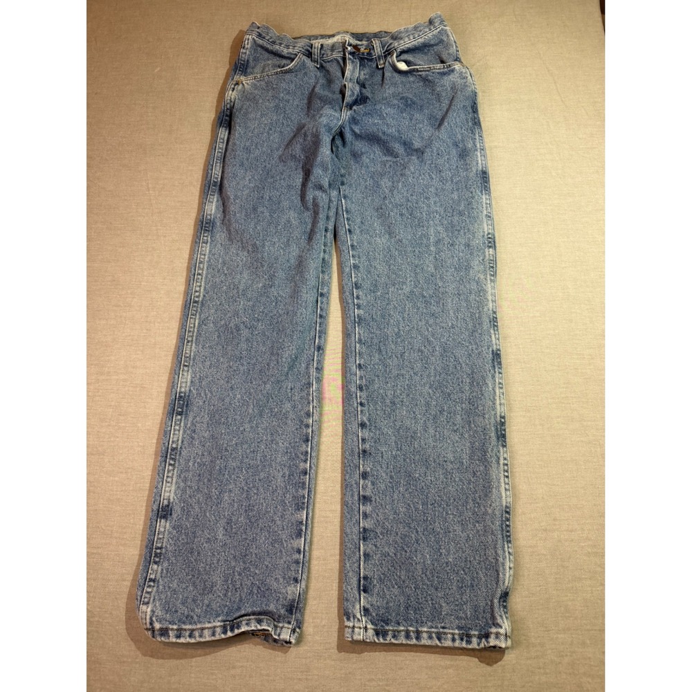 Rustler Straight Leg Jeans Mens 31x30 Blue Excellent Vintage Denim 87619SW - Picture 2 of 7